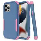 For iPhone 13 Pro Commuter Shockproof TPU + PC Protective Case (Royal Blue + Pink) - 1