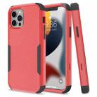 For iPhone 13 Pro Commuter Shockproof TPU + PC Protective Case (Red + Black) - 1