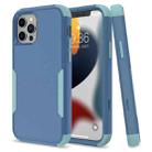 For iPhone 13 Pro Max Commuter Shockproof TPU + PC Protective Case (Royal Blue + Grey Green) - 1