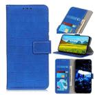 For Motorola Edge 20 Lite Magnetic Crocodile Texture Horizontal Flip Leather Case with Holder & Card Slots & Wallet(Blue) - 1