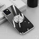 For iPhone 13 Pro Electroplating Silicone Shockproof Case with Ring Holder (Silver) - 1