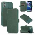 Push Window Double Buckle PU + Silicone Horizontal Flip Leather Case with Holder & Card Slot For iPhone 11 Pro(Green) - 1