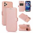 Push Window Double Buckle PU + Silicone Horizontal Flip Leather Case with Holder & Card Slot For iPhone 11 Pro Max(Rose Gold) - 1