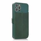 Push Window Double Buckle PU + Silicone Horizontal Flip Leather Case with Holder & Card Slot For iPhone 12 Pro Max(Green) - 3
