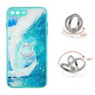 Colored Drawing Starry Sky Epoxy TPU Shockproof Case with Ring Holder For iPhone 7 Plus / 8 Plus(Waves) - 1