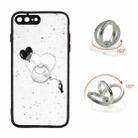 Colored Drawing Starry Sky Epoxy TPU Shockproof Case with Ring Holder For iPhone 7 Plus / 8 Plus(Heart) - 1