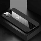 For iPhone 11 Pro Max XINLI Stitching Cloth Textue Shockproof TPU Protective Case(Black) - 1