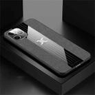 For iPhone 11 Pro Max XINLI Stitching Cloth Textue Shockproof TPU Protective Case(Grey) - 1