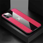 For iPhone 11 Pro Max XINLI Stitching Cloth Textue Shockproof TPU Protective Case(Red) - 1