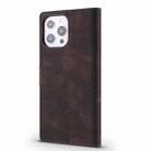 For iPhone 13 Pro TAOKKIM Skin Feel Calf Texture Horizontal Flip PU Leather Case with Holder & Card Slots & Photo Frame & Wallet (Coffee) - 3