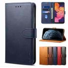 For iPhone 13 Pro Max GUSSIM Business Style Horizontal Flip Leather Case with Holder & Card Slots & Wallet (Blue) - 1