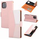 For iPhone 13 mini Litchi Texture Color Matching Horizontal Flip Leather Case with Card Slots & Holder & Wallet & Photo Frame (Pink) - 1