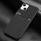 For iPhone 13 mini Classic Tilt Strip Grain Magnetic Shockproof PC + TPU Case (Black) - 1