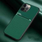 For iPhone 13 Pro Classic Tilt Strip Grain Magnetic Shockproof PC + TPU Case (Green) - 1