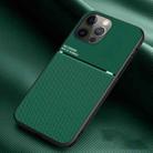 For iPhone 13 Pro Max Classic Tilt Strip Grain Magnetic Shockproof PC + TPU Case (Green) - 1