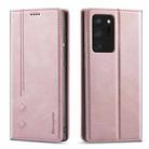 For Samsung Galaxy Note20 Ultra Forwenw F2 Series Magnetic Horizontal Flip Leather Case with Holder & Card Slots & Wallet(Rose Gold) - 1