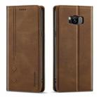 For Samsung Galaxy S8+ Forwenw F2 Series Magnetic Horizontal Flip Leather Case with Holder & Card Slots & Wallet(Brown) - 1