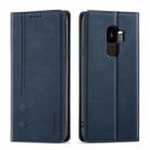 For Samsung Galaxy S9+ Forwenw F2 Series Magnetic Horizontal Flip Leather Case with Holder & Card Slots & Wallet(Blue) - 1