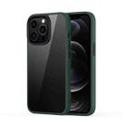 For iPhone 13 Pro Ming Shield Hybrid Frosted Transparent PC + TPU Scratchproof Shockproof Case (Deep Green) - 1