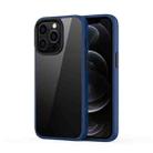 For iPhone 13 Pro Ming Shield Hybrid Frosted Transparent PC + TPU Scratchproof Shockproof Case (Blue) - 1