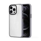 For iPhone 13 Pro Ming Shield Hybrid Frosted Transparent PC + TPU Scratchproof Shockproof Case (Grey) - 1