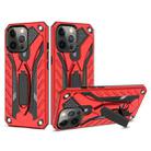 For iPhone 13 Pro Shockproof TPU + PC Protective Case with Holder (Red) - 1