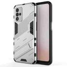 For OPPO A93s 5G Punk Armor 2 in 1 PC + TPU Shockproof Case with Invisible Holder(White) - 1