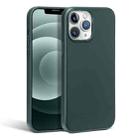 R-JUST Shockproof Magnetic Cowhide Leather Magsafe Case For iPhone 13 mini(Dark Green) - 1