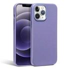 For iPhone 13 R-JUST Shockproof Magnetic Cowhide Leather Magsafe Case(Violet) - 1
