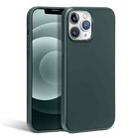 For iPhone 13 Pro R-JUST Shockproof Magnetic Cowhide Leather Magsafe Case (Dark Green) - 1