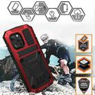 For iPhone 13 mini R-JUST Shockproof Waterproof Dust-proof Metal + Silicone Protective Case with Holder (Red) - 7