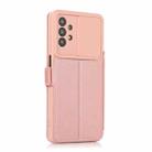 Push Window Double Buckle PU + Silicone Horizontal Flip Leather Case with Holder & Card Slot For Samsung Galaxy A32(Rose Gold) - 3
