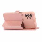 Push Window Double Buckle PU + Silicone Horizontal Flip Leather Case with Holder & Card Slot For Samsung Galaxy A32(Rose Gold) - 4