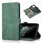 For iPhone 13 mini Retro Magnetic Closing Clasp Horizontal Flip Leather Case with Holder & Card Slots & Photo Frame & Wallet (Green) - 1