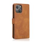 For iPhone 13 Retro Magnetic Closing Clasp Horizontal Flip Leather Case with Holder & Card Slots & Photo Frame & Wallet(Brown) - 3