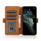 For iPhone 13 Retro Magnetic Closing Clasp Horizontal Flip Leather Case with Holder & Card Slots & Photo Frame & Wallet(Brown) - 4