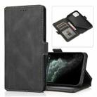 For iPhone 13 Pro Retro Magnetic Closing Clasp Horizontal Flip Leather Case with Holder & Card Slots & Photo Frame & Wallet (Black) - 1