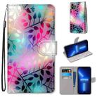 For iPhone 13 Pro Coloured Drawing Cross Texture Horizontal Flip PU Leather Case with Holder & Card Slots & Wallet & Lanyard (Translucent Glass) - 1