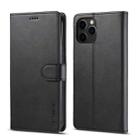 For iPhone 13 Pro LC.IMEEKE Calf Texture Horizontal Flip Leather Case with Holder & Card Slots & Wallet (Black) - 1