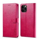 For iPhone 13 Pro LC.IMEEKE Calf Texture Horizontal Flip Leather Case with Holder & Card Slots & Wallet (Red) - 1