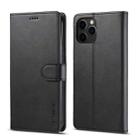 For iPhone 13 Pro Max LC.IMEEKE Calf Texture Horizontal Flip Leather Case with Holder & Card Slots & Wallet (Black) - 1