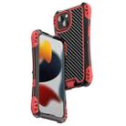 For iPhone 13 mini R-JUST AMIRA Shockproof Dustproof Waterproof Metal Protective Case (Red) - 1