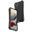 For iPhone 13 Pro Max R-JUST AMIRA Shockproof Dustproof Waterproof Metal Protective Case (Black) - 1
