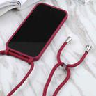 For iPhone 13 Pro Max Candy Colors TPU Protective Case with Lanyard (Red) - 4