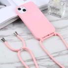 For iPhone 13 Pro Max Candy Colors TPU Protective Case with Lanyard (Pink) - 3