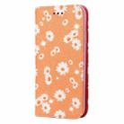 Glittering Daisy Magnetic Horizontal Flip Leather Case with Holder & Card Slots & Photo Frame For iPhone 13 Pro Max(Orange) - 2
