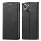 For iPhone 13 mini LC.IMEEKE Strong Magnetic PU + Matte TPU Horizontal Flip Leather Case with Holder & Card Slots & Wallet (Black) - 1