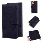 For iPhone 13 mini Tiger Embossing Pattern Horizontal Flip Leather Case with Holder & Card Slots & Wallet (Black) - 1