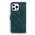 For iPhone 13 Pro Max Tiger Embossing Pattern Horizontal Flip Leather Case with Holder & Card Slots & Wallet (Green) - 3