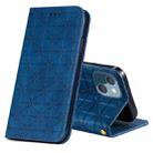 For iPhone 13 mini Lucky Flowers Embossing Pattern Magnetic Horizontal Flip Leather Case with Holder & Card Slots (Dark Blue) - 1